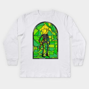 Stained Glass Lemongrab Special Tribute Kids Long Sleeve T-Shirt